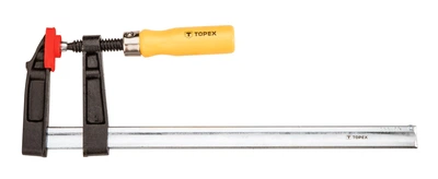 Струбцина тип-F с резьбовым прижимным винтом Topex 12A120 80х300мм