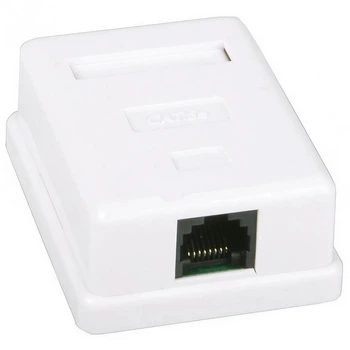 Комп'ютерна розетка Kingda KD-WP6034-C5e Сat5e/UTP/RJ45x1 Білий