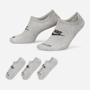 Набор женских носков коротких Nike U Nk Evryday Plus Cush Footie DN3314-063 34-38 3 пары Dk Grey Heather/Black (195244777020)
