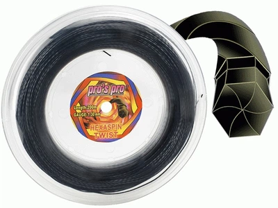 Струни для тенісу Pro’s Pro HEXASPIN TWIST 1,30 чорні