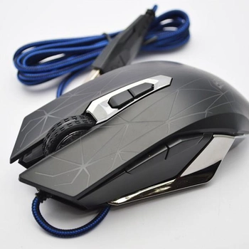 Проводная игровая компьютерная мышь Mixie S50 (1600 dpi, оптическая, 1.6м) - Черный
