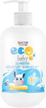 Шампунь для дітей EcoBaby 3+ з екстрактом бавовни й олією льону 500 мл (4820000308687)