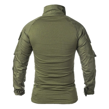 Тактическая рубашка Lesko A655 Green S кофта с длинным рукавом мужская