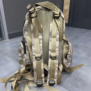 Тактичний рюкзак 20 л, Камуфляж світлий, Accord, військовий рюкзак, армійський рюкзак для солдатів