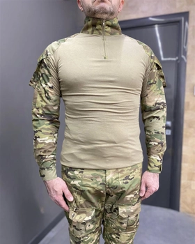Військова форма Combat (убакс + штани), котон (бавовна), Мультикам, розмір 3XL