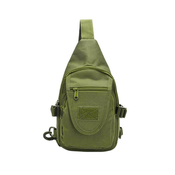 Тактичний рюкзак на одне плече AOKALI Outdoor A32 Green військовий мілітарі армійський