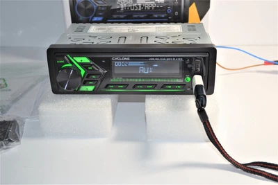 Автомагнитола Cyclone MP-1093 BA однодиновая 1 din блютуз BT на 2 usb магнитофон радиоприемник Циклон mp3 FLAC