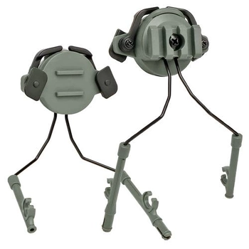 Адаптер кріплення для активних навушників на шолом 19-22мм, затискний, комплект