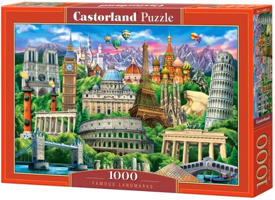 Puzzle Castorland Znane miejsca 1000 części (5904438104901)