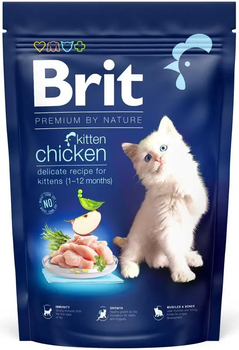 Сухой корм для котят а также для беременных или кормящих кошек Brit Premium by Nature Cat Kitten 1,5 кг