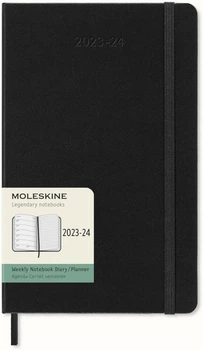 Еженедельник Moleskine 2023-2024 13 х 21 см 208 страниц Черный (8056598856910)