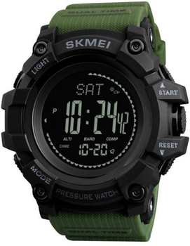 Чоловічий годинник Skmei 1358AG Army Green Compass