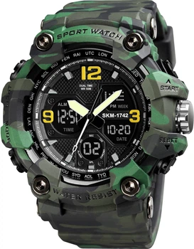 Чоловічий годинник Skmei 1742CMGN camo green
