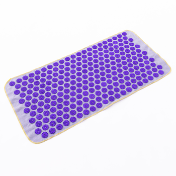 Масажний килимок Аплікатор Кузнєцова (акупунктурний ігольчатий массажер для спини) OSPORT Lite 80 (apl-009) Сіро-фіолетовий