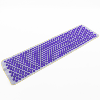 Массажный коврик Аппликатор Кузнецова (акупунктурный игольчатый массажер для спины) OSPORT Lite 145 (apl-010) Серо-фиолетовый