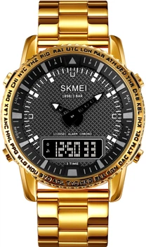 Чоловічий годинник Skmei 1898GDBK Gold-Black
