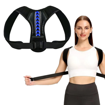 Еластичний коректор постави Smart BELT синій для вирівнювання хребта та розвантаження м'язів спини