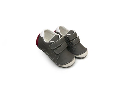 Туфлі Dog Bebe сірі з червною п'яткою (204-4) 20(р)