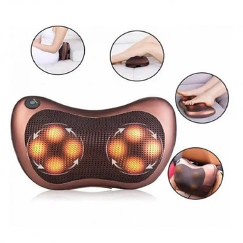 Масажна подушка Massage Pillow QY-8028 Інфрачервоний роликовий масажер для шиї та спини
