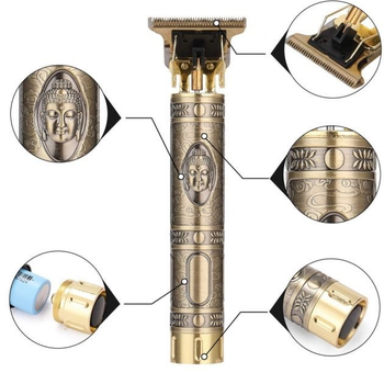 Машинка для стрижки волос бороды окантовочная машинка Shuke SK-8017 Gold 3W