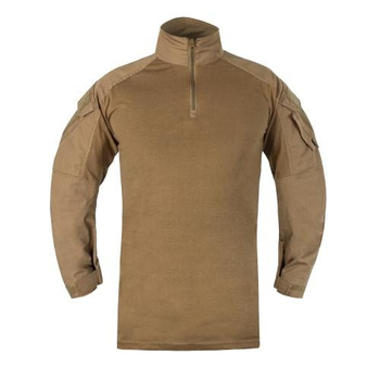 Рубашка боевая полевая P1G-TAC для жаркого климата "UAS" (UNDER ARMOR SHIRT) CORDURA BASELAYER Убакс Coyote Brown XL