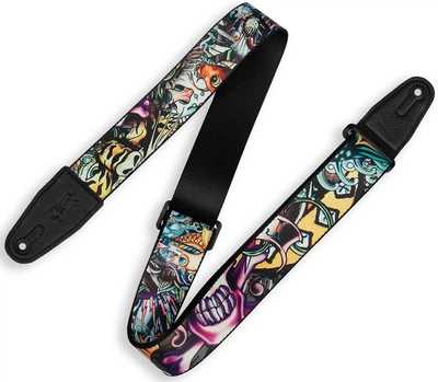 Гитарный ремень LEVY'S MP2TAT-003 2″ Tattoo Series Poly Guitar Strap - New School