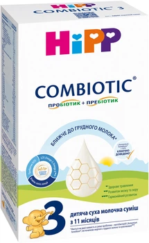 Дитяча суха молочна суміш HiPP Combiotic 3 з 11 місяців 300 г (9062300138112)