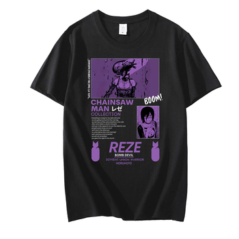 Футболка чорна LOYS Аніме REZE L