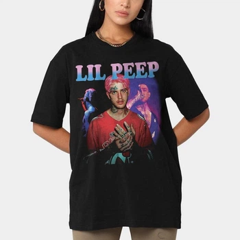 Футболка чорна LOYS LIL PEEP Homage Shirt L
