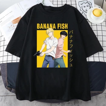 Футболка чорна LOYS Аніме. Anime vol. 56 Banana Fish S