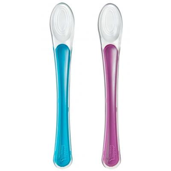 Набір дитячого посуду Tommee Tippee М'які силіконові ложечки 2 шт. від 4 міс (71594)