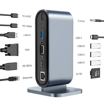 Док-станция Ryra 12в1 100W Working Station для Macbook/Windows