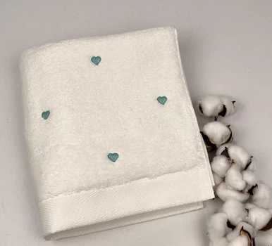 Полотенце Maison D'or Love 50x100 White/Mint