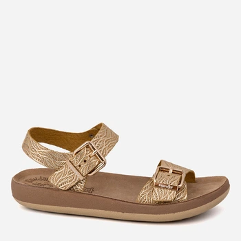 Sandały damskie skórzane Fantasy Sandals Panagiota S909 38 Złote (5207200162582)