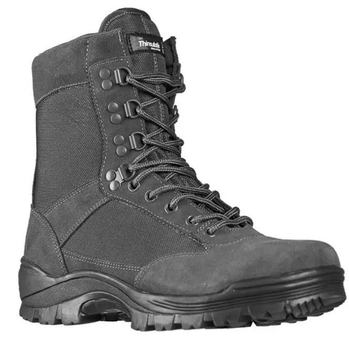 Ботинки тактические демисезонные серые Mil-Tec Side zip boots на молнии 12822108 размер 46