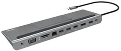 USB Hub Unitek uHUB 11+ 11-in-1 USB-C Ethernet Hub with MST Triple Monitor, 100W Power Delivery and Dual Card Reader (D1022A)