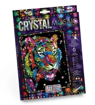 Набор для творчества Danko Toys CRYSTAL MOSAIC Тигр (CRM-01-01)