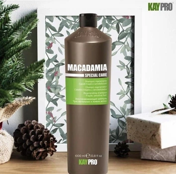 Шампунь KayPro Special Care Macadamia Regenerating с маслом макадамии для восстановления волос, 1000 мл