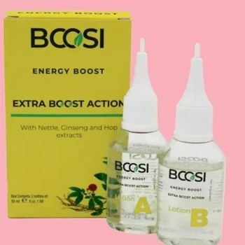Лосьон против выпадения и ломкости волос Kleral System Bcosi Energy Boost Extra Boost Action 50 мл + 50 мл, интенсивный энергетический уход для укрепления корней и восстановления волос