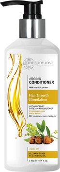 Бальзам для волос Body Love Arginine + Jojoba Oil Стимулирование роста волос 300 мл (4820187470269)
