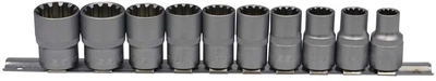 Набор торцевых головок Haisser 70192 SPLINE 1/2" 10 шт (BP117791)