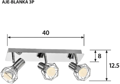 Lampa punktowa Activejet BLANKA 3P 120 W E14x3