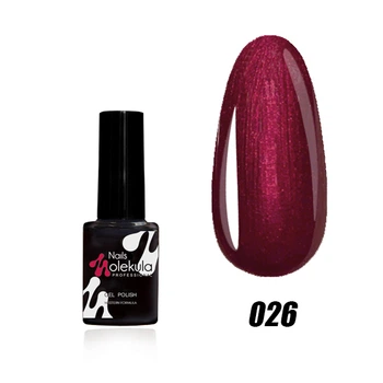Гель-лак Gel Polish Molekula 6 ml 26 Бордовий перламутр, 8435689000294