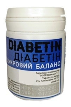 Засіб DIABETIN+ Цукровий баланс Вітаміни Мінерали Капсули Здоров'я 100% природні компоненти 60 капсул (47)
