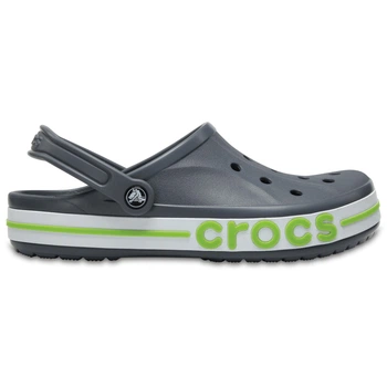 Мужские кроксы Серые Crocs Bayaband Clog Charcoal/ Volt Green 205089-0A3 41-42 (M9-W11)
