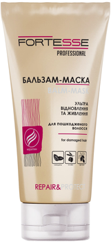 Відновлювальна бальзам-маска Fortesse Pro Repair & Protect для сухого, пошкодженого волосся, яке потребує живлення 200 мл (4823115501509)