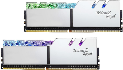 Pamięć RAM G.Skill DDR4-3600 32768MB PC4-28800 (zestaw 2x16384) Trident Z Royal Silver (F4-3600C18D-32GTRS)