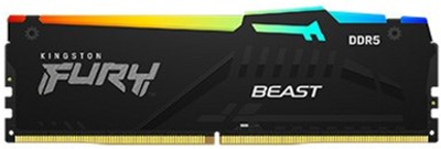 Оперативна пам'ять Kingston Fury DDR5-6000 8192MB PC5-48000 Beast RGB Black (KF560C36BBEA-8)