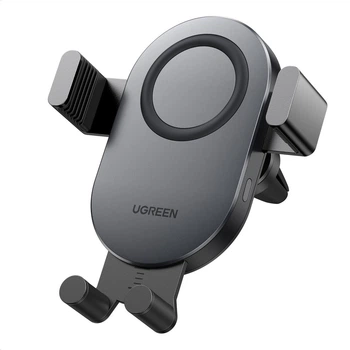Автотримач з бездротовою зарядкою UGREEN CD256 Wireless Car Charger Gray (40118)