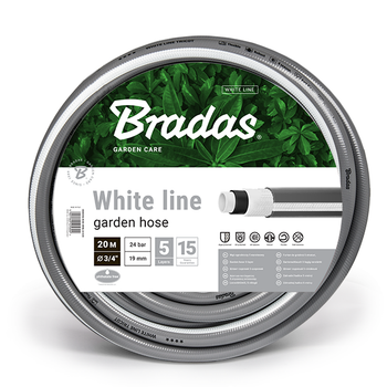 Шланг для полива 5-ти слойный WHITE LINE 3/4" 20м Bradas